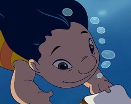 Игра Лило и Стич под водой
