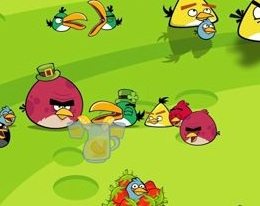 Игра Теннис с Angry Birds